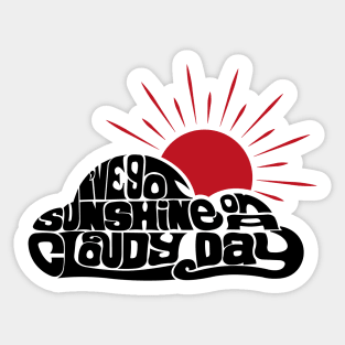 Sunshine on a Cloudy Day Sticker